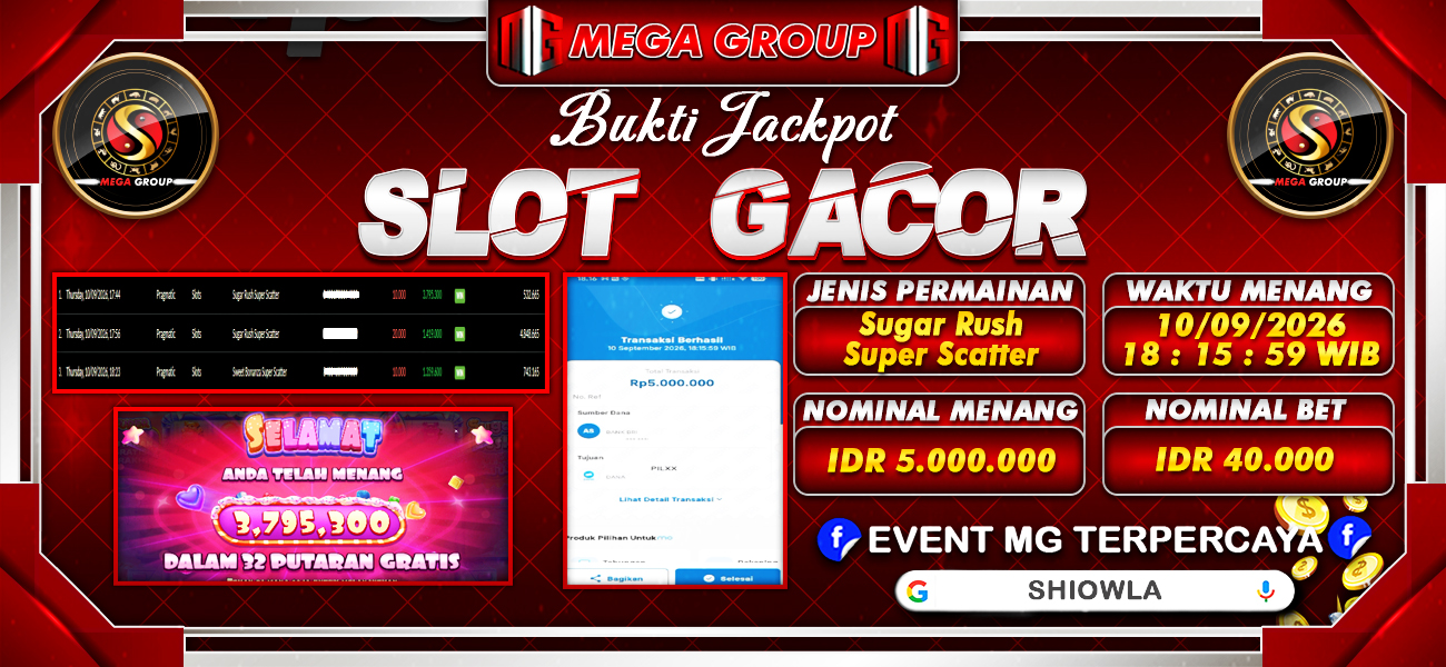 Bukti JP situs Shiowla hari Kamis, 10 September 2026